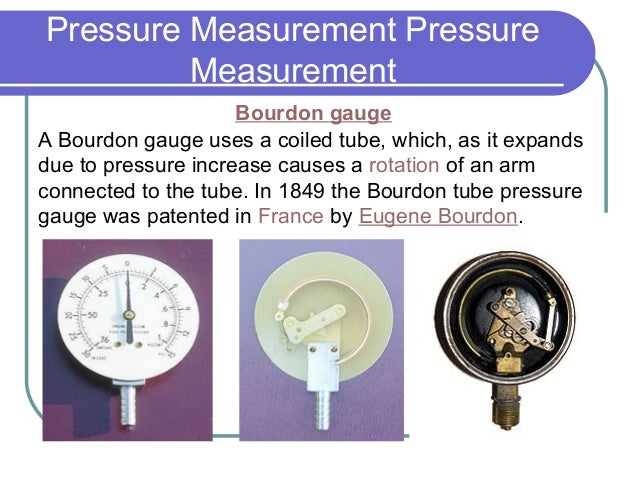 Use of pressure gauge Clearance
