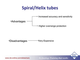 www.eit.edu.au Technology Training that Workswww.idc-online.com/slideshare
Spiral/Helix tubes
Increased accuracy and sensi...