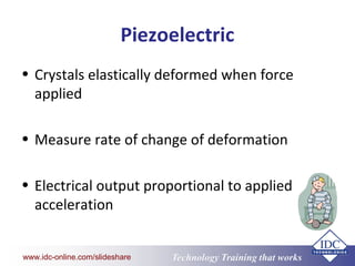 www.eit.edu.au Technology Training that Workswww.idc-online.com/slideshare
Piezoelectric
• Crystals elastically deformed w...