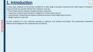 Pressure Measurement training for engineers and Technicians | PDF