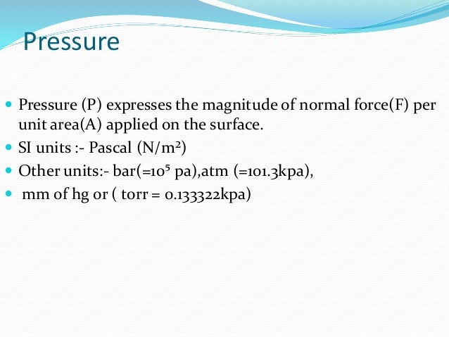 what unit is pressure measured in