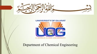 Department of Chemical Engineering
 
