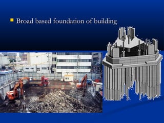? Broad based foundation of buildingBroad based foundation of building
 