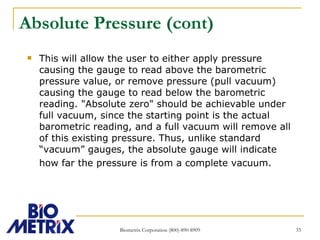 Pressure Overview Of Measurement And Calibration | PPT