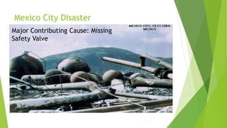 Mexico City Disaster 
Major Contributing Cause: Missing 
Safety Valve 
 