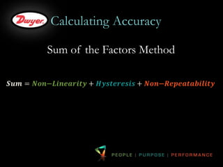 Understanding Pressure Sensor Accuracy and Sensor Technology | PPTX