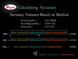 Understanding Pressure Sensor Accuracy and Sensor Technology | PPTX