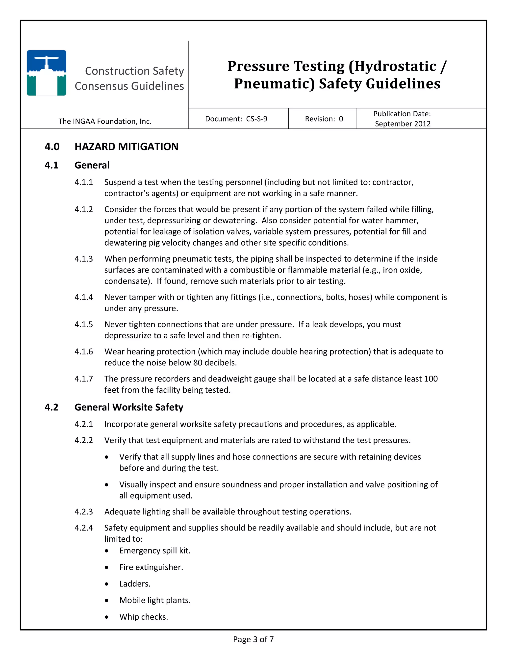 Pressure testing | PDF