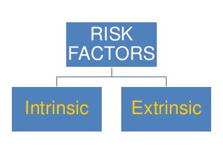RISK
FACTORS
Intrinsic Extrinsic
 