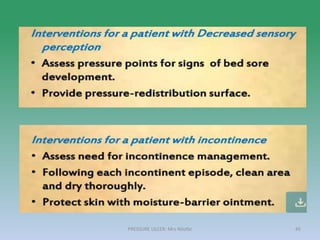 PRESSURE ULCER: Mrs Nilofar 45
 