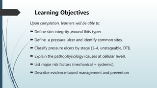 Comprehensive Guide to Skin Integrity and Pressure Ulcer Management | PPTX