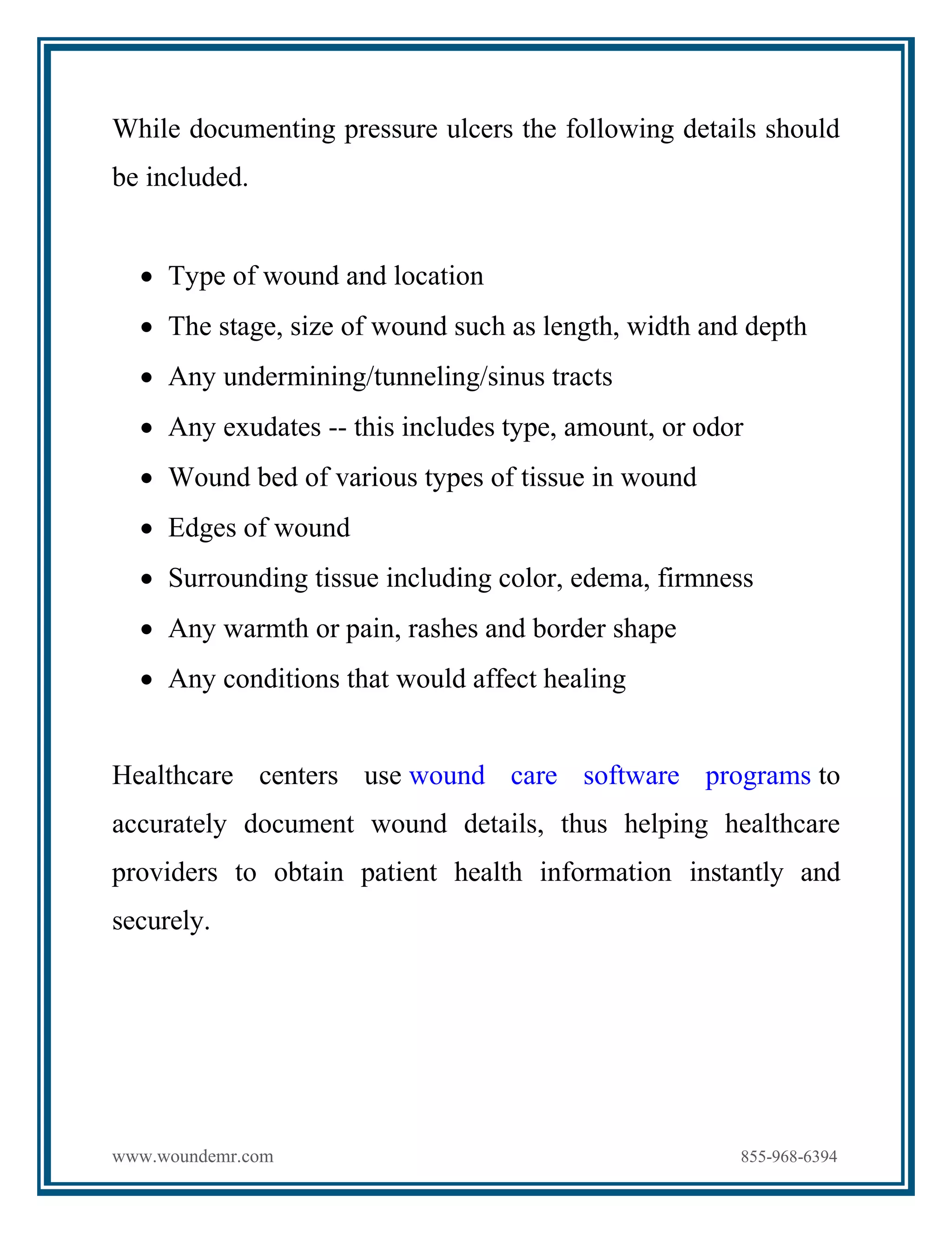 Pressure ulcers symptoms, assessment and documentation | PDF