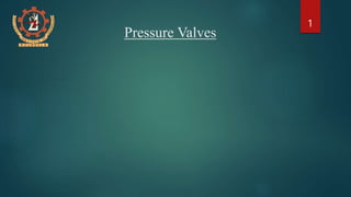 Pressure Valves
1
 