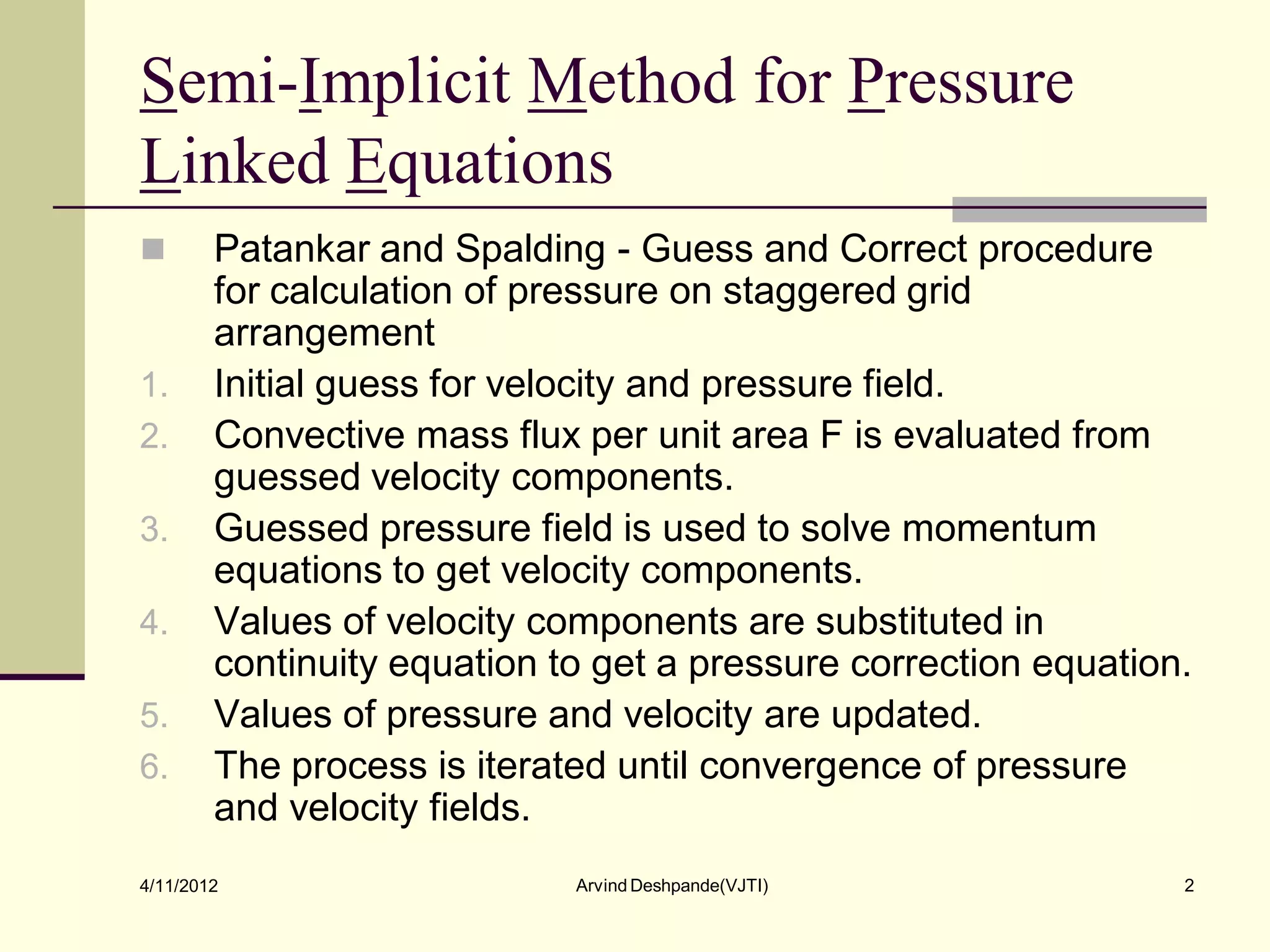 Pressure velocity coupling | PDF | Physics | Science