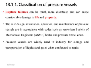 Process Vessel Rupture Pressure vessel lecture note ppt | PPTX