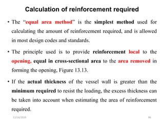Calculation of reinforcement required
• The “equal area method” is the simplest method used for
calculating the amount of ...