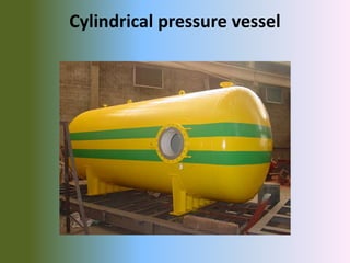 Cylindrical pressure vessel
 