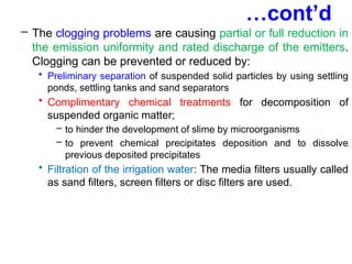 Partial Clogging Comprehensive Guide to Drip Irrigation Systems: Components, Advantages ...