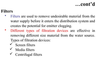 Comprehensive Guide to Clogging, Filtration, and Crop Water ...