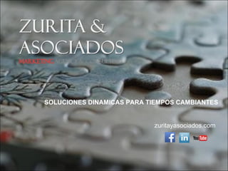 SOLUCIONES DINAMICAS PARA TIEMPOS CAMBIANTES
zuritayasociados.com
 