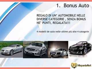 REGALO DI UN’ AUTOMOBILE NELLE DIVERSE CATEGORIE , SENZA BONUS NE’ PUNTI, REGALATA!!! 4 modelli de auto nelle ultime più alte 4 categorie Bonus Auto 