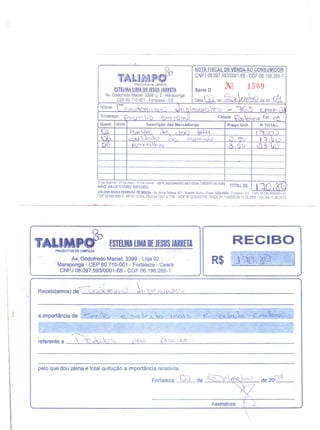 Prestação de Contas - Agosto 2009