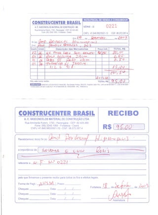 Prestação de Contas - Agosto 2009