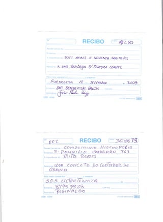 Prestação de Contas - Agosto 2009