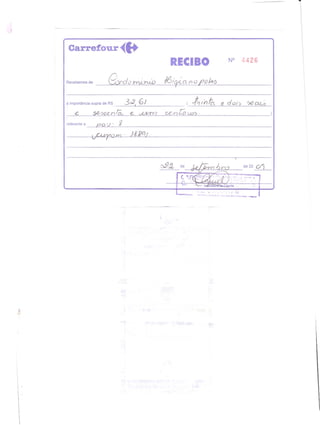 Prestação de Contas - Agosto 2009