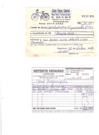 Prestação de Contas - Agosto 2009