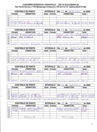 Prestação de Contas - Agosto 2009