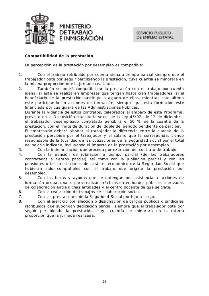Prestacion por desempleo