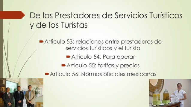 Prestadores de servicios turísticos