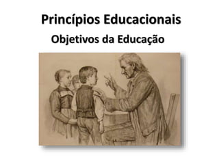 Princípios Educacionais
Objetivos da Educação
 