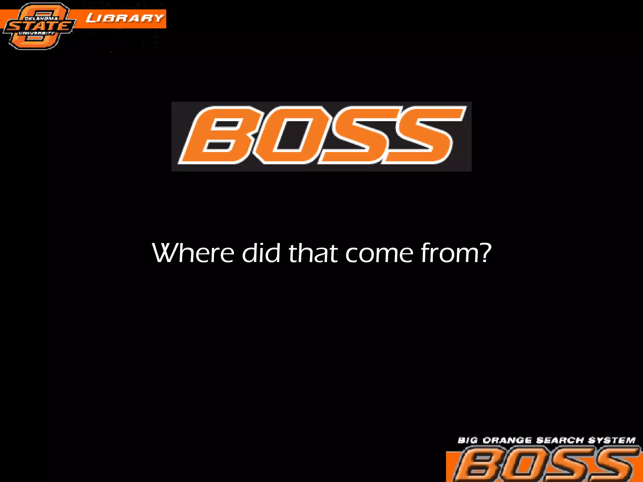 Where did that come from? 