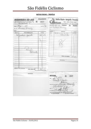 São Fidélis Ciclismo
                              NOTAS FISCAIS – TROFÉUS




São Fidélis Ciclismo – 29/05/2012                       Página 14
 