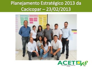 Relatório de Atividades da Diretoria Executiva da ACET - 2012/2014