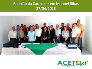 Relatório de Atividades da Diretoria Executiva da ACET - 2012/2014