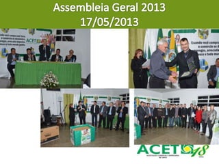 Relatório de Atividades da Diretoria Executiva da ACET - 2012/2014