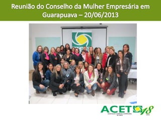 Relatório de Atividades da Diretoria Executiva da ACET - 2012/2014