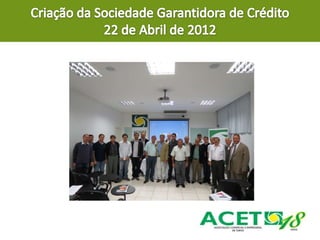 Relatório de Atividades da Diretoria Executiva da ACET - 2012/2014