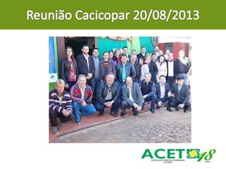 Relatório de Atividades da Diretoria Executiva da ACET - 2012/2014