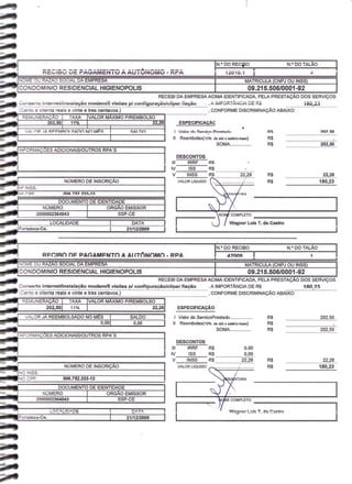 Prestação de Contas - Dezembro 2009