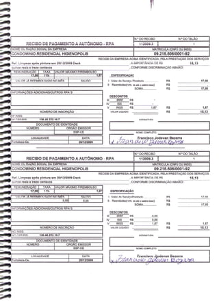 Prestação de Contas - Dezembro 2009