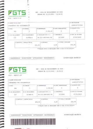 Prestação de Contas - Dezembro 2009