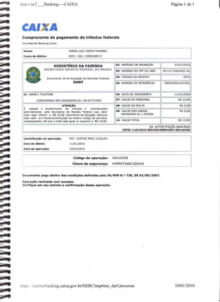 Prestação de Contas - Dezembro 2009