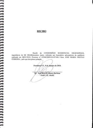 Prestação de Contas - Dezembro 2009