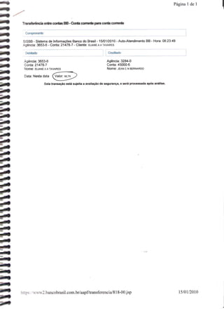 Prestação de Contas - Dezembro 2009