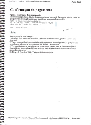 Prestação de Contas - Dezembro 2009