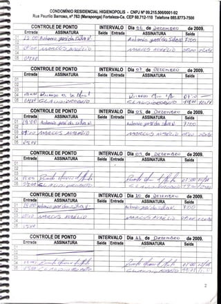 Prestação de Contas - Dezembro 2009